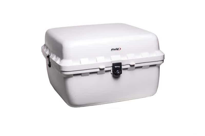 Top box PUIG 0713B BIG BOX white 90l, with lock