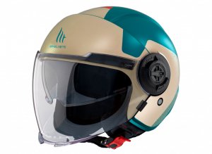 Jet helmet MT Helmets VIALE SV S BETA E7 MATT BLUE XXS