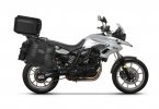 Set of SHAD TERRA TR40 adventure saddlebags and SHAD TERRA aluminium top case TR55 PURE BLACK, inclu SHAD BMW F650GS/F700GS/F800GS