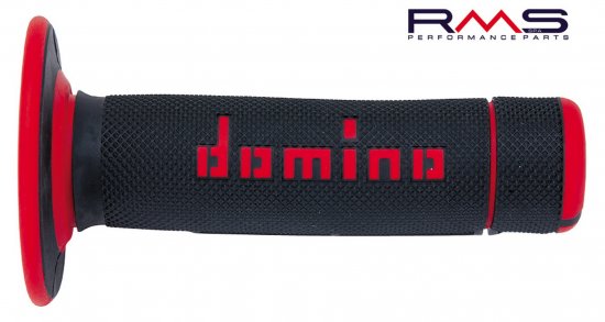 Hand grips DOMINO 184160430 black/red DOMINO