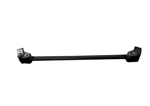 Bar and two-screw clamp kit for handlebar ACCOSSATO diameter 22 mm, lenght 240 mm Crni