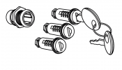 Key lock SHAD for SH35/SH36/SH43/SH42