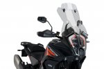 Windshield PUIG 20817H TOURING PLUS WITH VISOR smoke