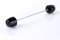 Axle sliders PUIG PHB19 black without color cap, front