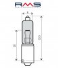 Bulb RMS 246510015 12V 21W, 90° 10 pcs white