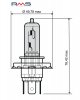 Bulb RMS 246510061 12V 35/35W, H4 white