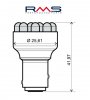 Bulb RMS 246510542 12V 12 Led, BAY15D crven