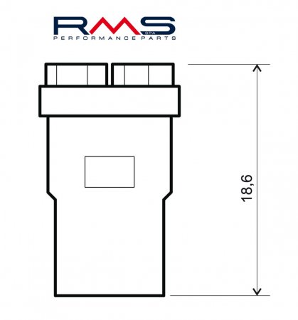 Bulb RMS 246510570 Led 12V, T10 W2.1X9.5D plavi