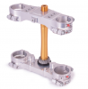 Triple clamp X-TRIG 40404001 ROCS TECH Silver 27mm