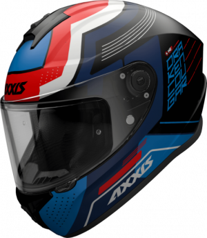 FULL FACE helmet AXXIS DRAKEN S cougar matt blue S