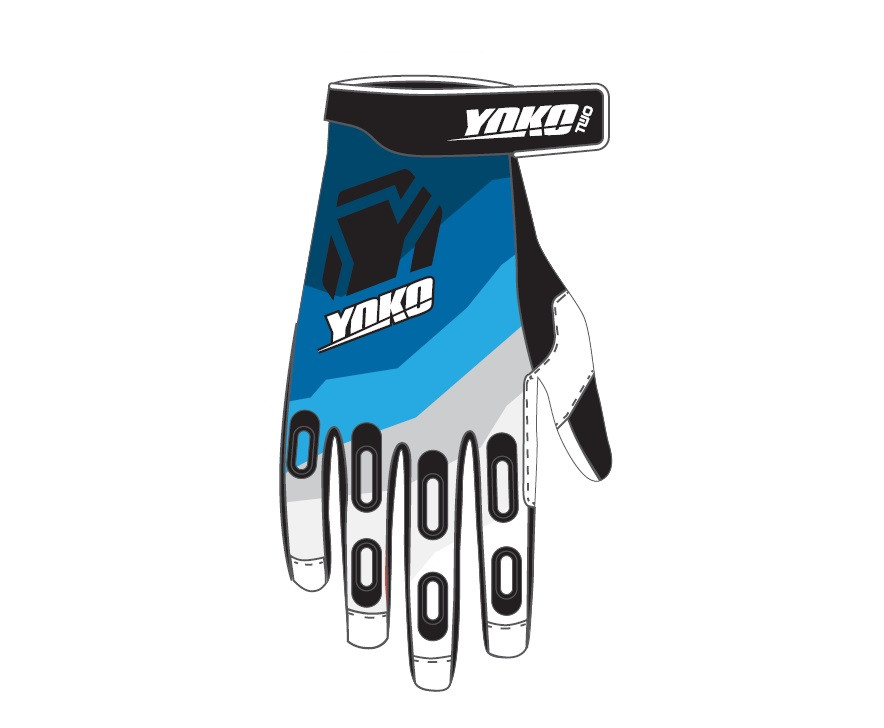 MX rukavice YOKO TWO black/white/blue XL (10)