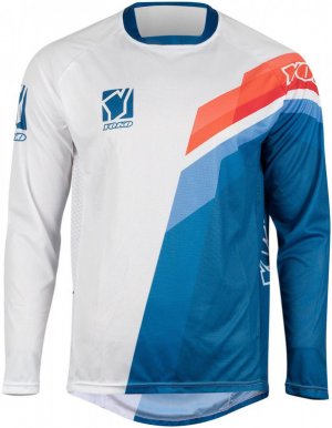 MX jersey kids YOKO VIILEE white / blue / fire S