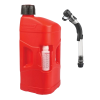 Utility can POLISPORT PROOCTANE 20 l with standard cap + 250 ml mixer + hose clear red