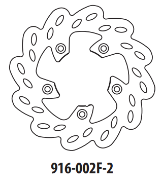 Kočiona disk GOLDFREN 916-002F-2 front 173,5 mm