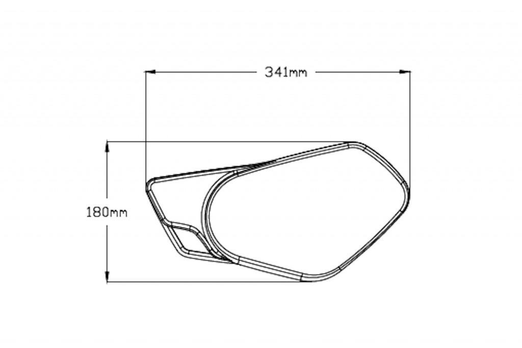 Side panels PUIG 9232J RETRO matt black without supports