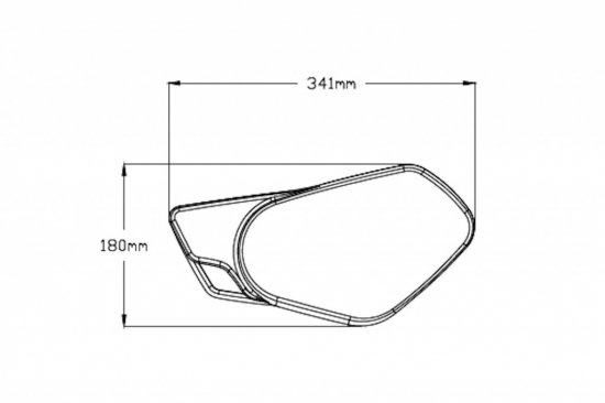 Side panels PUIG 9232J RETRO matt black without supports