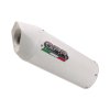 Slip-on exhaust GPR Y.205.CAT.ALB ALBUS EVO4 White glossy including removable db killer, link pipe and catalyst