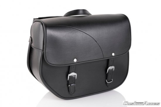 Leather saddlebag CUSTOMACCES AP0010N SANT LOUIS Crni left