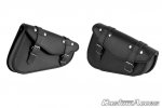 Leather saddlebag CUSTOMACCES APD001N DETROIT Crni pair