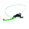 Brake lever ACCOSSATO with integrated remote adjuster for original brake master cylinders folding green