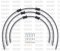 STANDARD Front brake hose kit Venhill POWERHOSEPLUS (3 hoses in kit) Clear hoses, chromed fittings