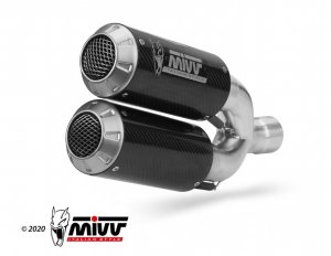 2 silencers kit MIVV MK3 Carbon