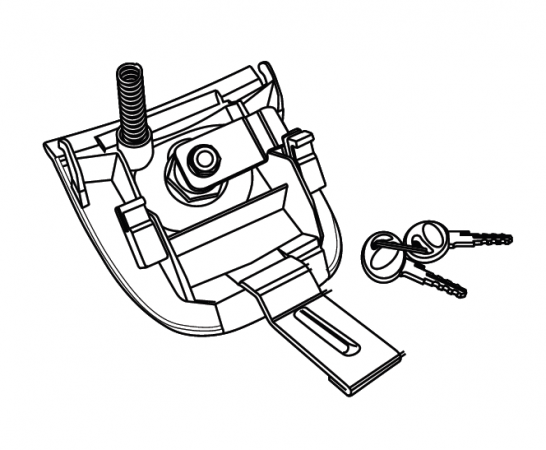 Locking system SHAD for SH37 for YAMAHA MT-10 1000