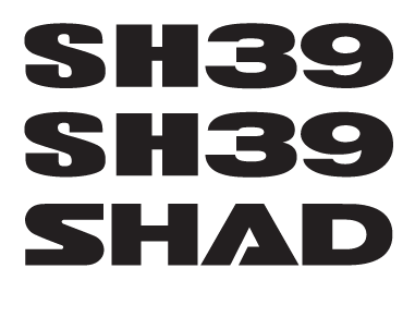 Stickers SHAD D1B39ETR for SH39