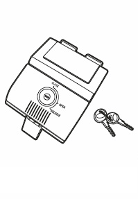 Locking system SHAD for SH50 for SUZUKI GSX-S 1000 GX