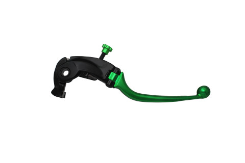 Adjustable folding lever ACCOSSATO aluminium, master cylinder green