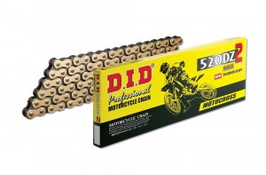 Motocross chain D.I.D Chain 520DZ2 SDH 112 L Gold/Black