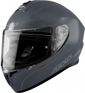 FULL FACE helmet AXXIS DRAKEN ABS solid grey matt XS