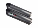 Dual bolt-on silencer GPR K.74.FUPO FURORE Matte Black including removable db killers