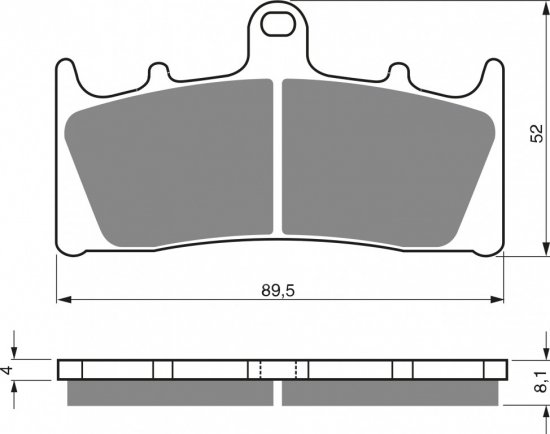 Disk pločice GOLDFREN S3 for KAWASAKI ZRX 1200 S (2001-2003)