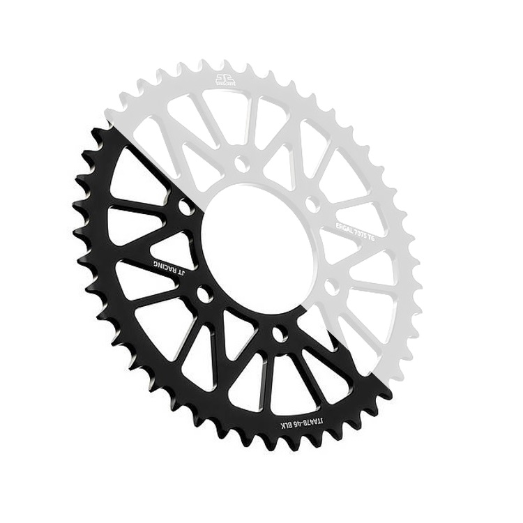 Rear ALU sprocket JT JTA 251-48BLK 48T, 520 Crni