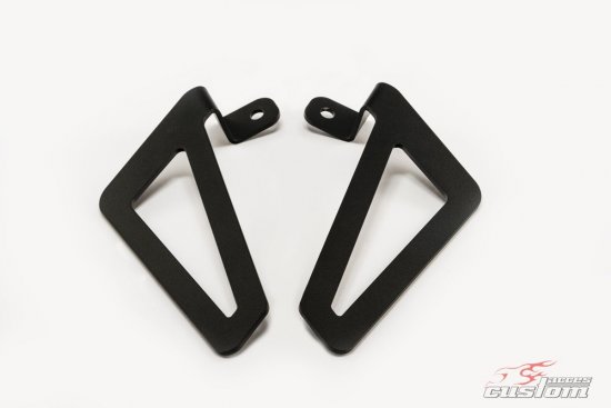 Rigid saddlebag supports CUSTOMACCES KF0003N KF Crni