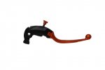 Adjustable folding lever ACCOSSATO aluminium, master cylinder orange