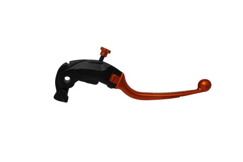 Adjustable folding lever ACCOSSATO aluminium, master cylinder orange