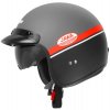 Jet helmet CASSIDA OXYGEN JAWA OHC grey matt/ red / black / white 2XL
