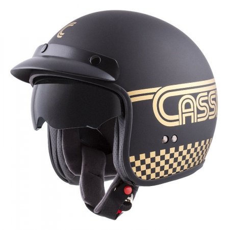 Jet helmet CASSIDA OXYGEN RONDO black matt / gold XL