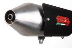 Slip-on exhaust GPR SCOM.202.BOMB POWER BOMB Brushed Stainless steel including removable db killer