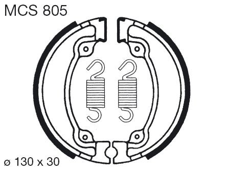 Čeljusti kočnica (pakne) LUCAS MCS 805