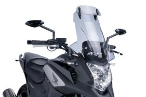 Windscreen PUIG TOURING WITH VISOR smoke