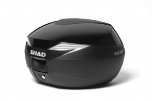 Top case with color cover SHAD SH39 Black metal