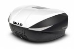 Top case with color cover SHAD SH58X White with PREMIUM lock