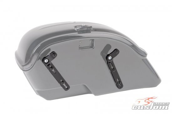 Rigid saddlebag supports CUSTOMACCES SV0017N SV Crni