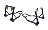 Set front + rear paddock stand MOTION STUFF STS3200+STS3210 with V support