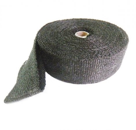 Fiberglass exhaust wrap MOTION STUFF 84-24402 (1x50mm, 15m) Crni