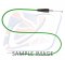 Throttle Cable Venhill featherlight green