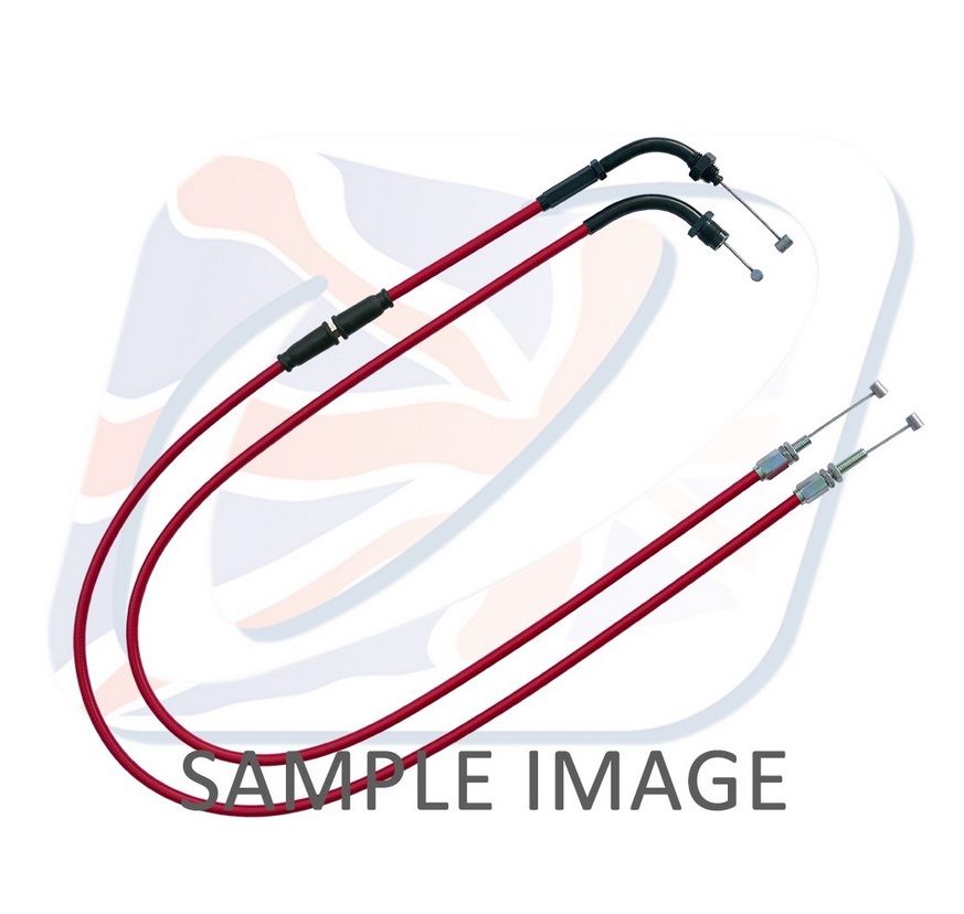 Throttle cables (pair) Venhill H02-4-127-RD featherlight crven